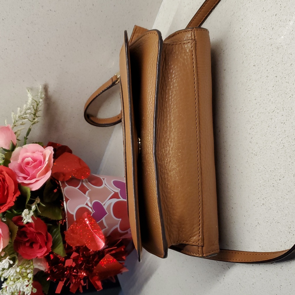 TORY BURCH Brown Leather Crossbody Bag - Picture 4 of 11